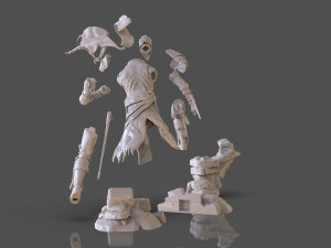 Dark Souls 3 Soul Of Cinder Sculpture 3D प्रिंट मॉडल