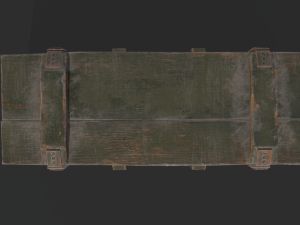 Military Wooden Box Modello 3D