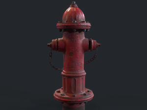 Urban Fire Hydrant Model 3D