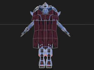 PSO2 Solo Feminino e Macho Dolorido Modelo 3D