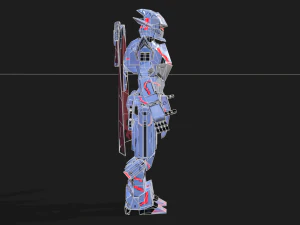 PSO2 Solo Feminino e Macho Dolorido Modelo 3D