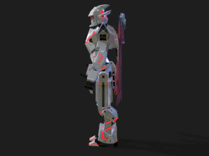 PSO2 Solo Feminino e Macho Dolorido Modelo 3D