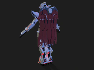 PSO2 Solo Feminino e Macho Dolorido Modelo 3D