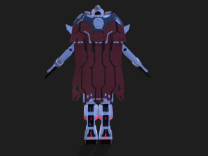 PSO2 Solo Feminino e Macho Dolorido Modelo 3D