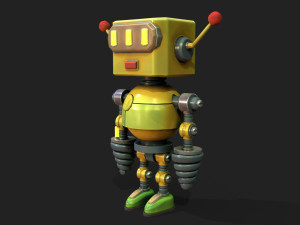 Stylized Robot 6 63 The Hot 3D Model