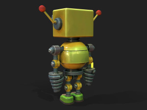 Stylized Robot 6 63 The Hot 3D Model