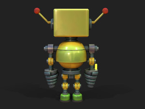 Stylized Robot 6 63 The Hot 3D Model