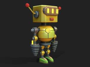 Stylized Robot 6 63 The Hot 3D Model