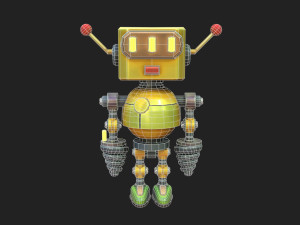 Stylized Robot 6 63 The Hot 3D Model