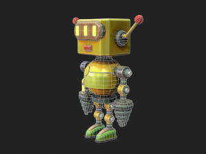 Stylized Robot 6 63 The Hot 3D Model
