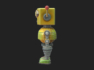 Stylized Robot 6 63 The Hot 3D Model