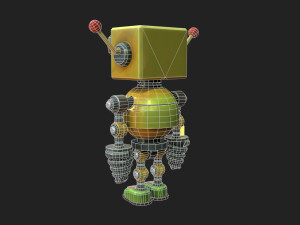 Stylized Robot 6 63 The Hot 3D Model