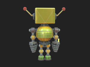 Stylized Robot 6 63 The Hot 3D Model