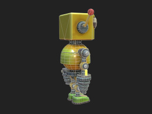 Stylized Robot 6 63 The Hot 3D Model