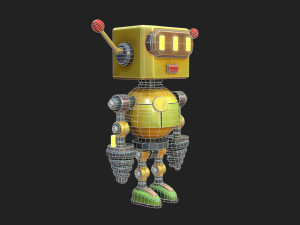 Stylized Robot 6 63 The Hot 3D Model