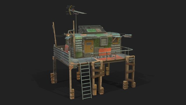 Metal Shack 3D-Modell .c4d .max .obj .3ds .fbx .stl .blend 
