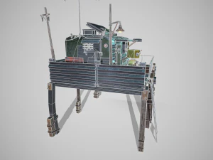 The Robot and his Shack 3D Model