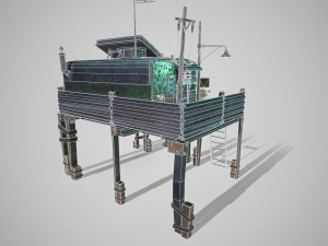The Robot and his Shack 3D Model