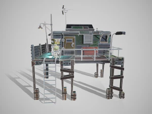 The Robot and his Shack 3D Model