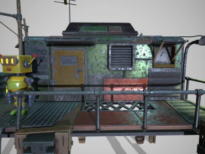 The Robot and his Shack 3D Model