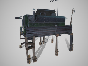 The Robot and his Shack 3D-Modell