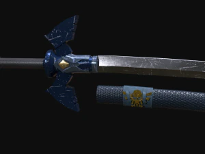 마스터 카타나 3D 모델