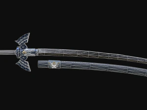 마스터 카타나 3D 모델