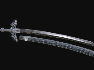 마스터 카타나 3D 모델