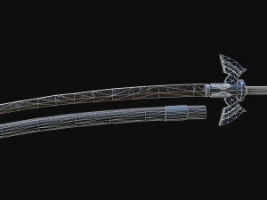 마스터 카타나 3D 모델