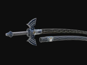 마스터 카타나 3D 모델