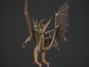 Stylized Gargoyle 3D Model
