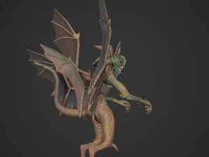Stylized Gargoyle 3D Model