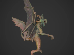 Stylized Gargoyle 3D Model