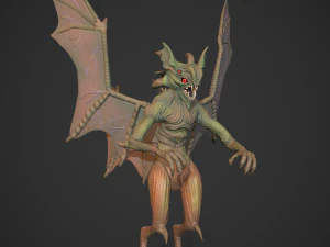 Stylized Gargoyle 3D Model