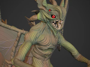Stylized Gargoyle 3D Model