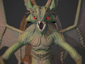 Stylized Gargoyle 3D Model