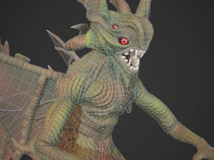 Stylized Gargoyle 3D Model