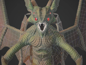 Stylized Gargoyle 3D Model