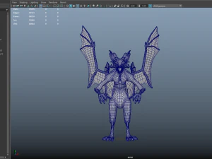 Stylized Gargoyle 3D Model
