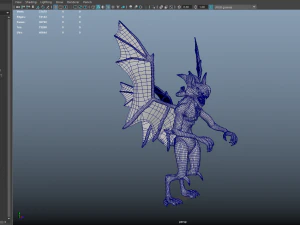 Stylized Gargoyle 3D Model
