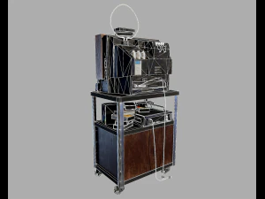 Old Television and VHS Set 3D Model