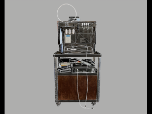 Old Television and VHS Set 3D Model