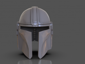 Din Djarin The Mandalorian Helmet Replica 3Dプリントモデル