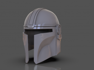 Din Djarin The Mandalorian Helmet Replica 3D Принт Модель