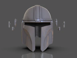 Din Djarin The Mandalorian Helmet Replica 3D Print Model