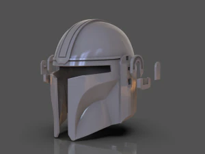 Din Djarin The Mandalorian Helmet Replica 3D Print Model