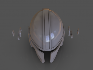 Din Djarin The Mandalorian Helmet Replica 3D Принт Модель