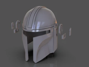 Din Djarin The Mandalorian Helmet Replica 3D Print Model