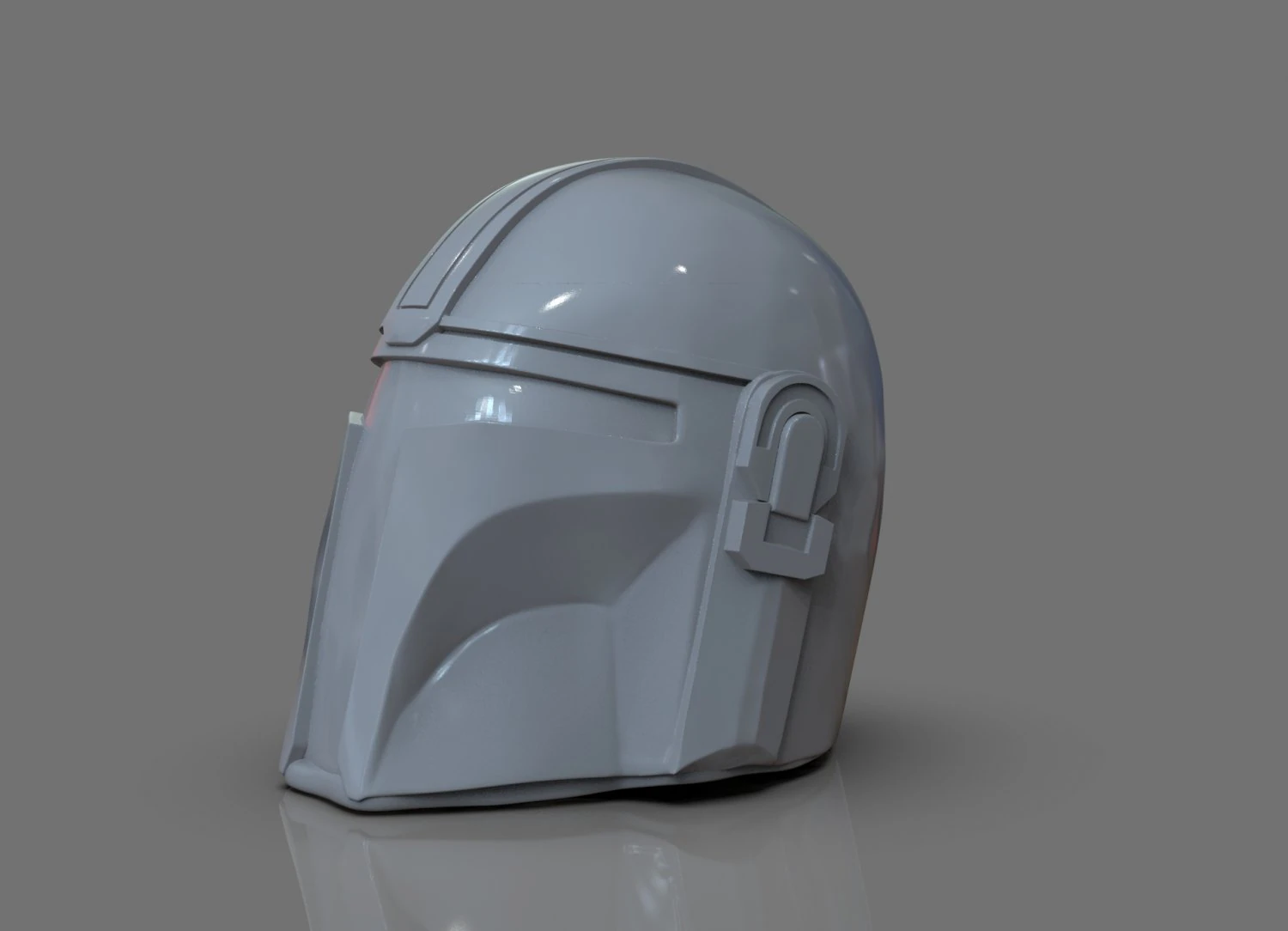 Din Djarin The Mandalorian Helmet Vase 3D Print Model .c4d .max .obj .3ds .fbx .stl .blend