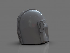 Din Djarin The Mandalorian Helmet Vase Modelo de impresión 3D